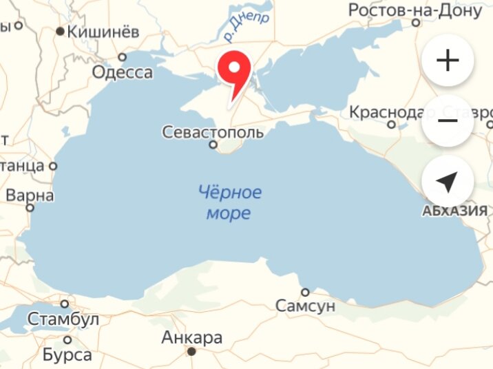 Крым на карте ( материал из открытых источников)