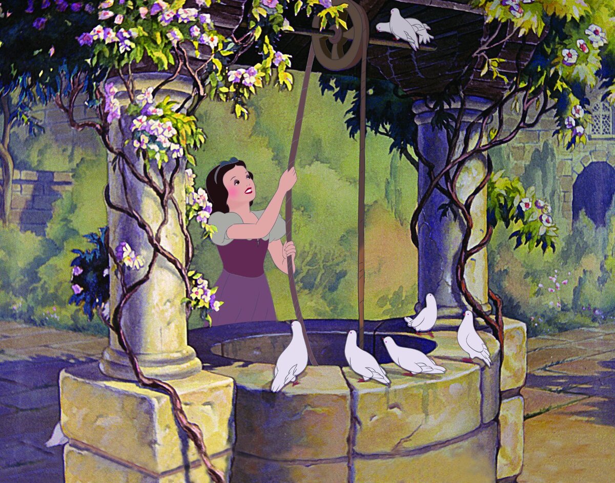 Кадр из мультфильма «Белоснежка и семь гномов» 