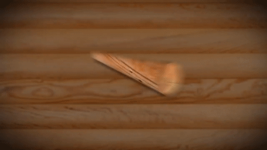 "Подвижки" в бревне при изменении влажности и температуры