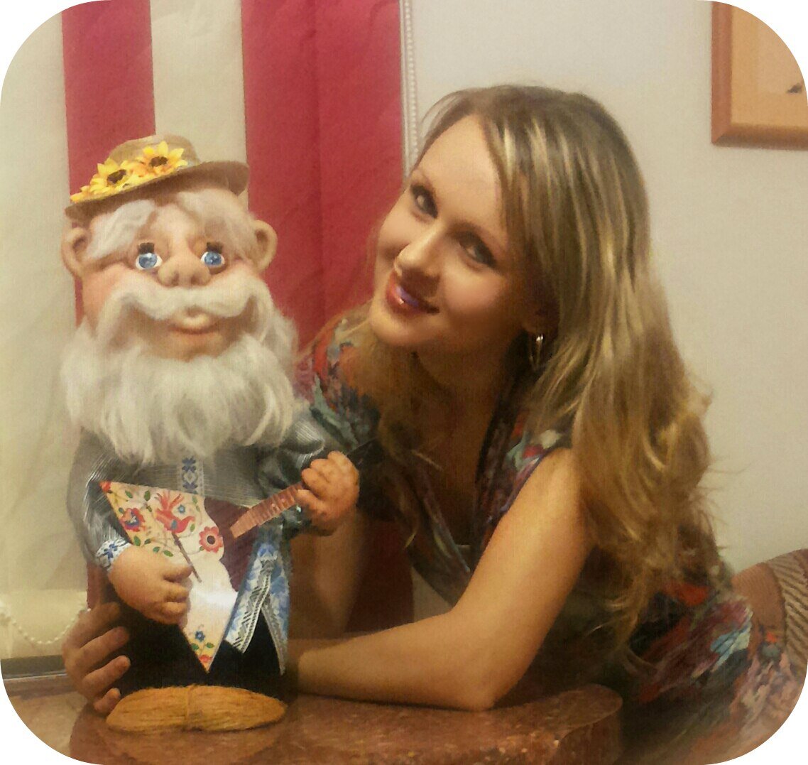 Авторская кукла в чулочной технике (автор Наталья Довгель)