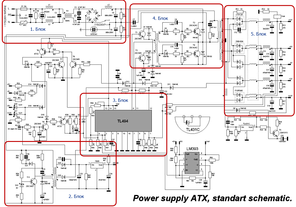 Схемы: atx fsp