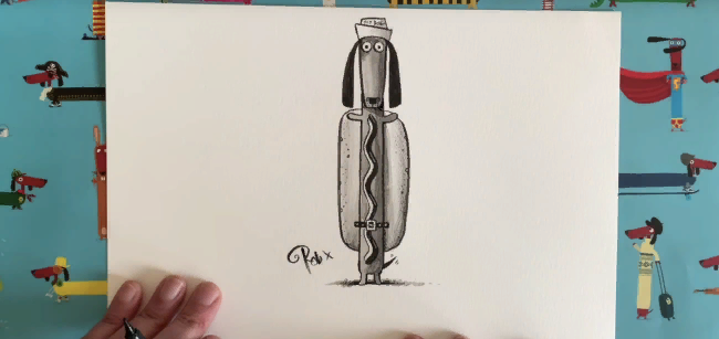 Из видеоурока Роба Биддульфа №2: "Хот дог"