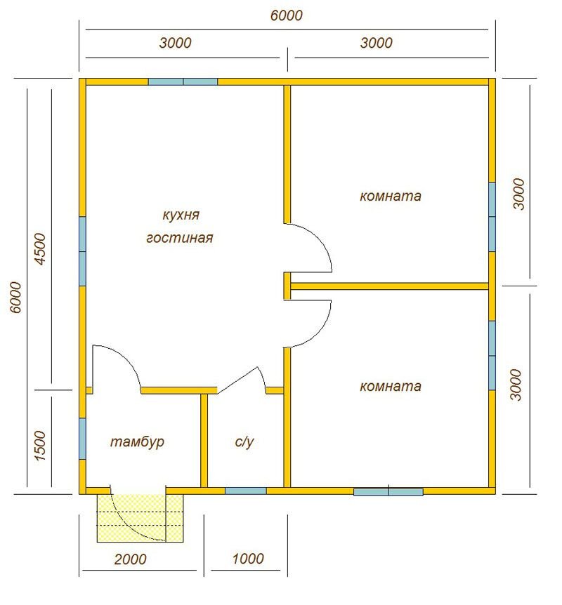 Топ-10 Планировки Одноэтажного Дома с Размерами | Proekt-Sam.ru | Дзен