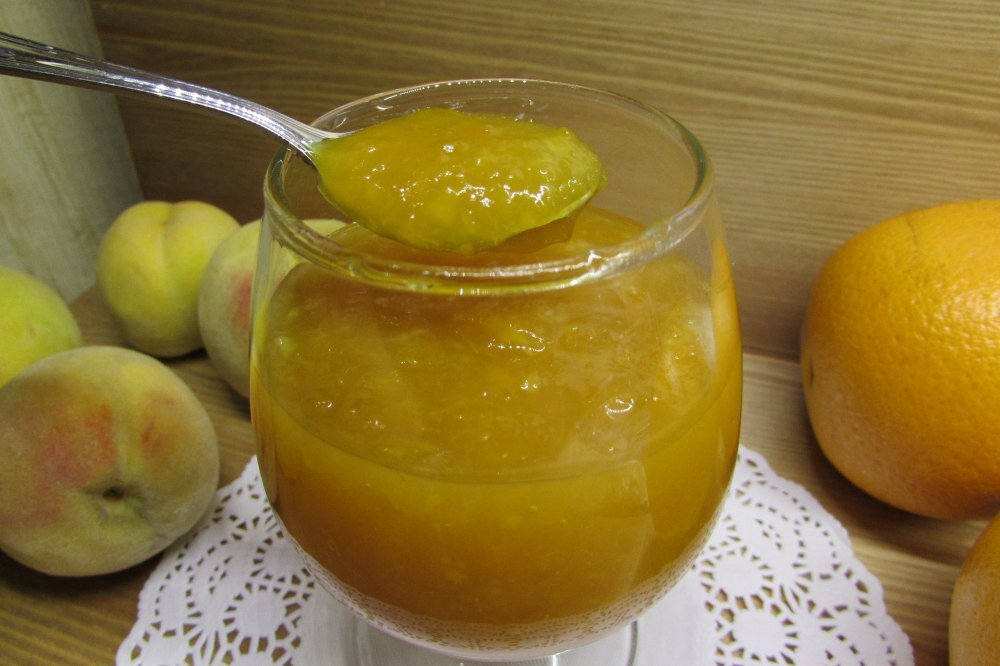 Персиковое варенье с лимоном
