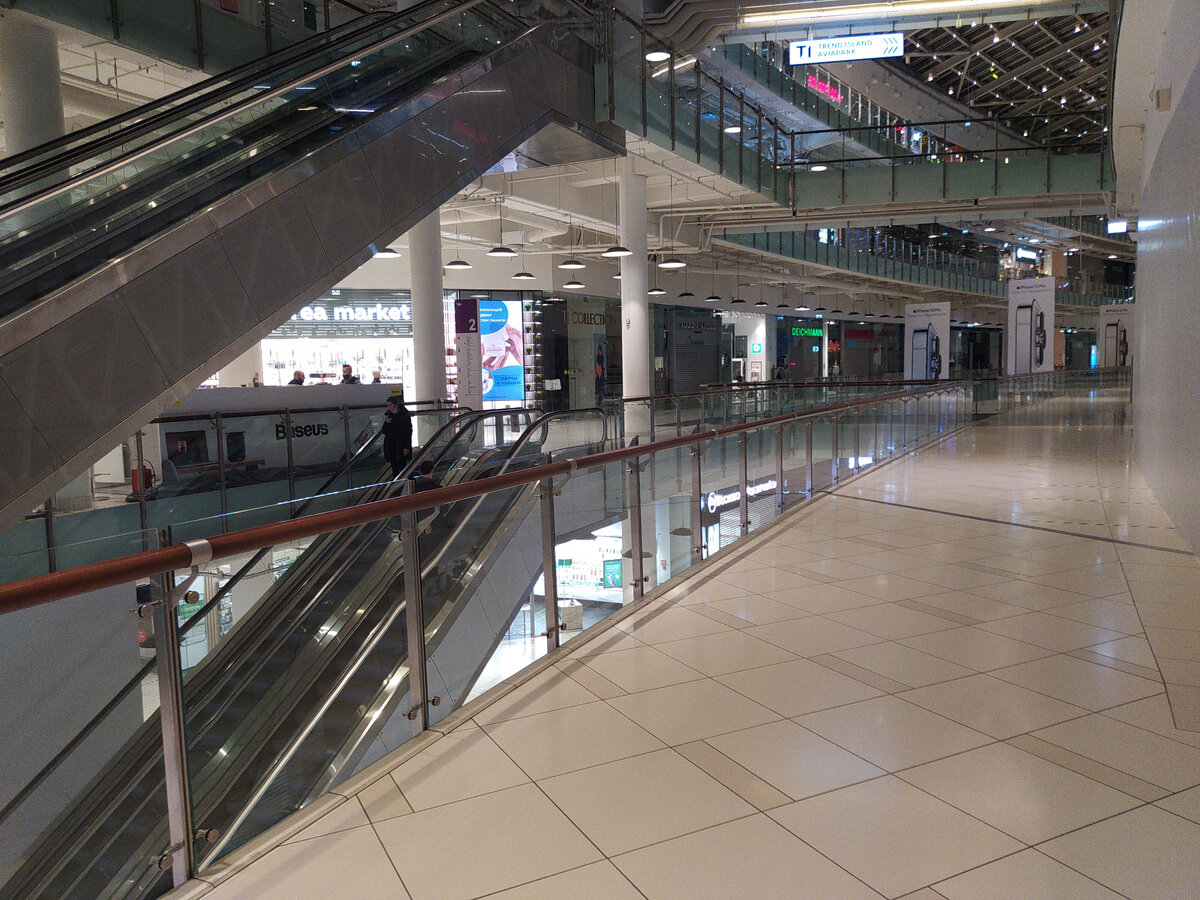 ТЦ "Авиапарк" в Москве в локдаун осенью 2021 года