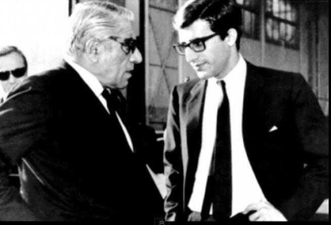 Отец и сын Онассис.