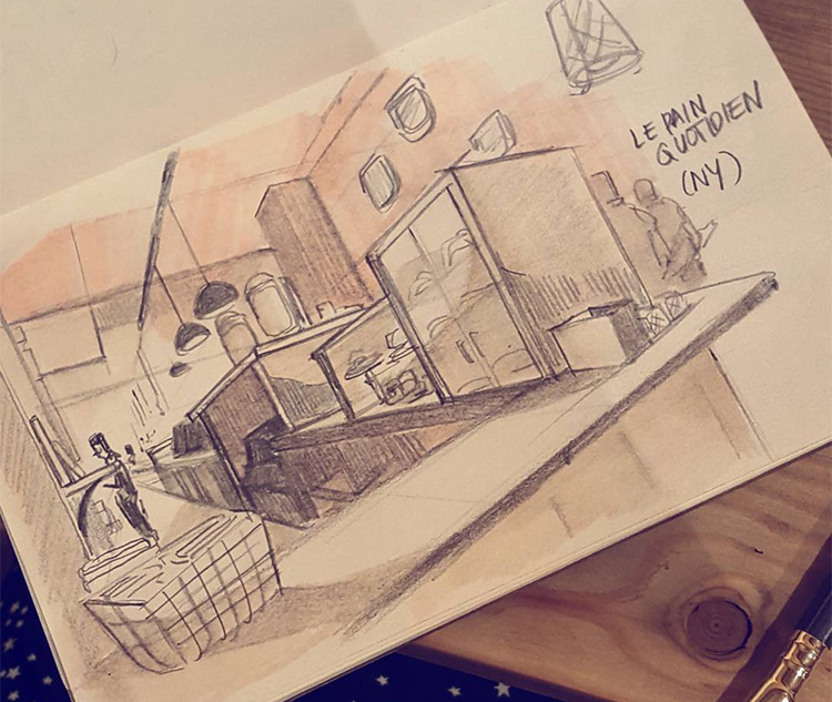 Скетч окружающей среды от Алекс Чиу. 