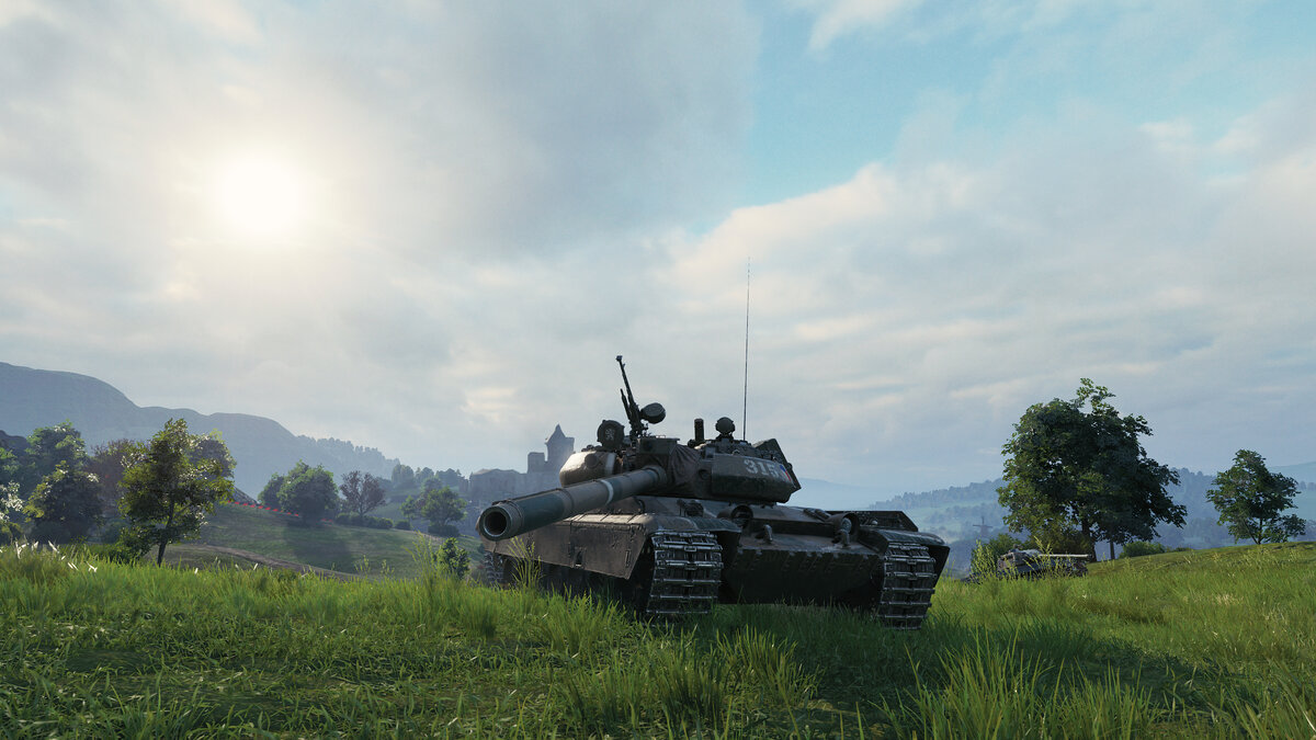  Vz.55 Тяж расположился на высотке 