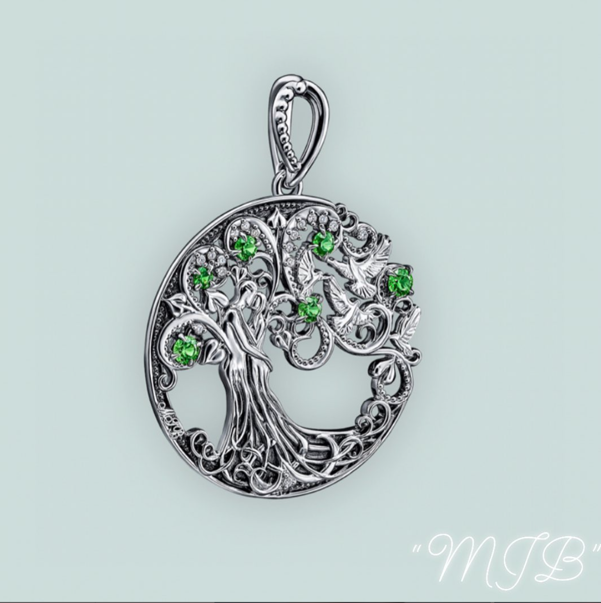 Авторский кулон "Древо Жизни"