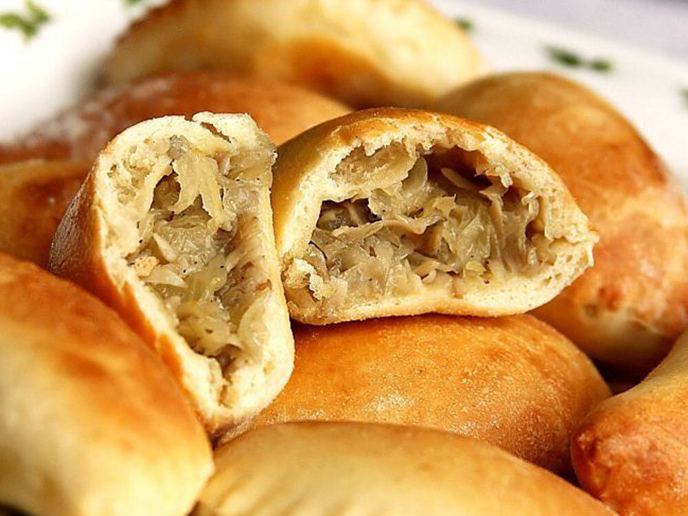 Пирожки с капустой.
