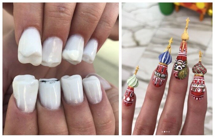 

Зубодробительный маникюр от студии Nail Sunny.
