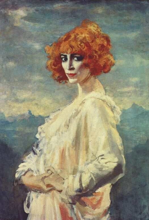 Augustus John. Portrait of   Marchesa Casati,1919 [aged 38]