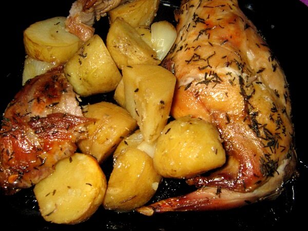 кролик в рукаве с картошкой в духовке рецепт с фото пошагово в | Дзен