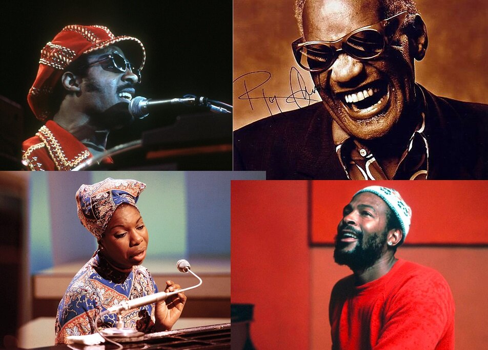 Stevie Wonder, Ray Charles, Marvin Gaye, Nina Simone
