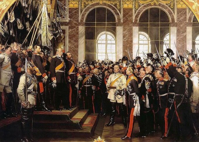 Провозглашение Германской империи. Антон фон Вернер, 1885.