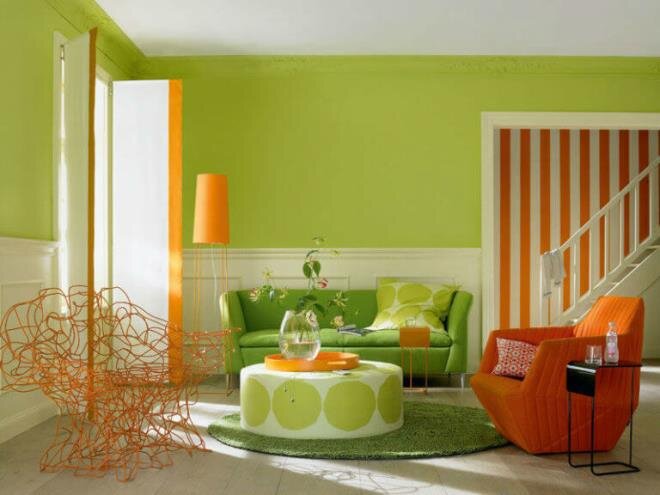 Сочетания с зеленым цветом в интерьере спальни