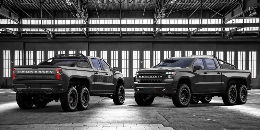 Chevrolet Silverado Trail Boss Goliath 6x6 by Hennessey 2018 года