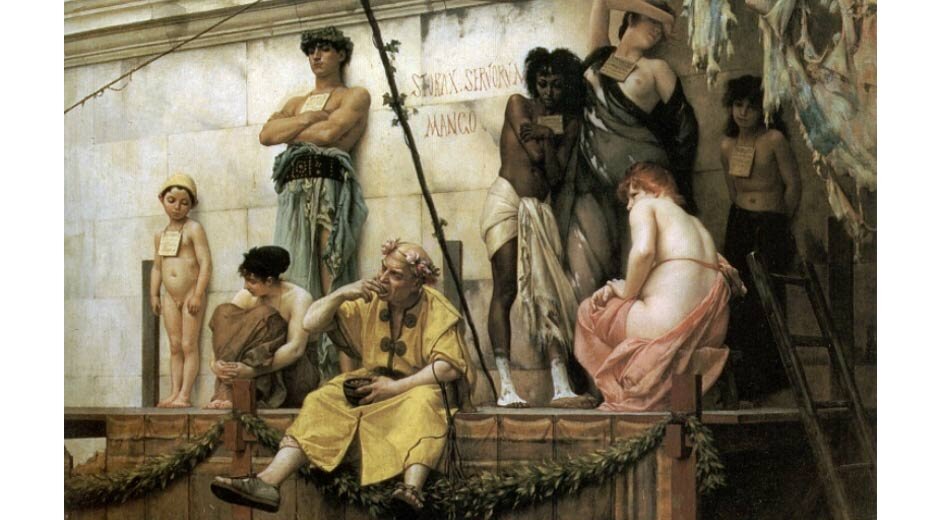 «Торговля рабами» (1886) Гюстава Буланже.