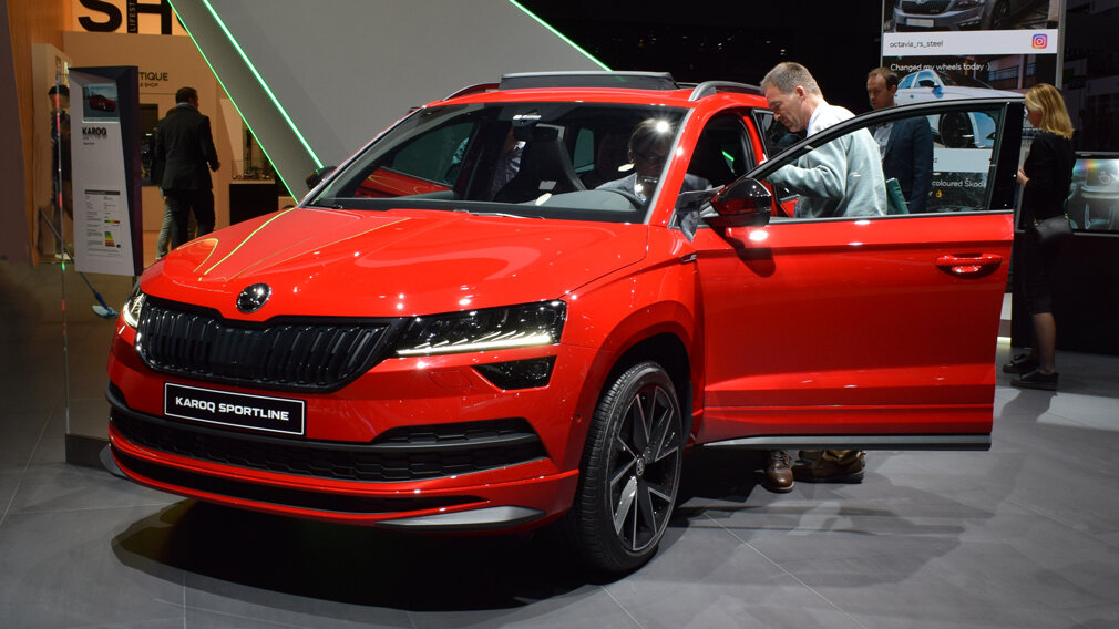 Skoda Karoq Sportline на автосалоне в Женеве