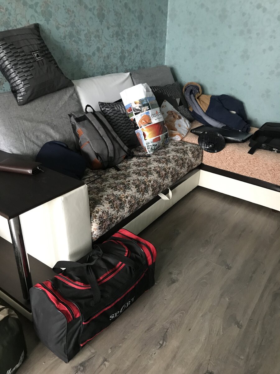 фото сделано в первый день переезда на новую квартиру