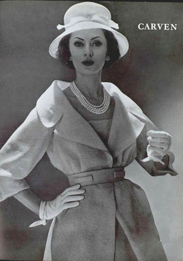 Рекламный постер дома "Carven", 1950-1960-е. Источник: https://www.pinterest.com.mx