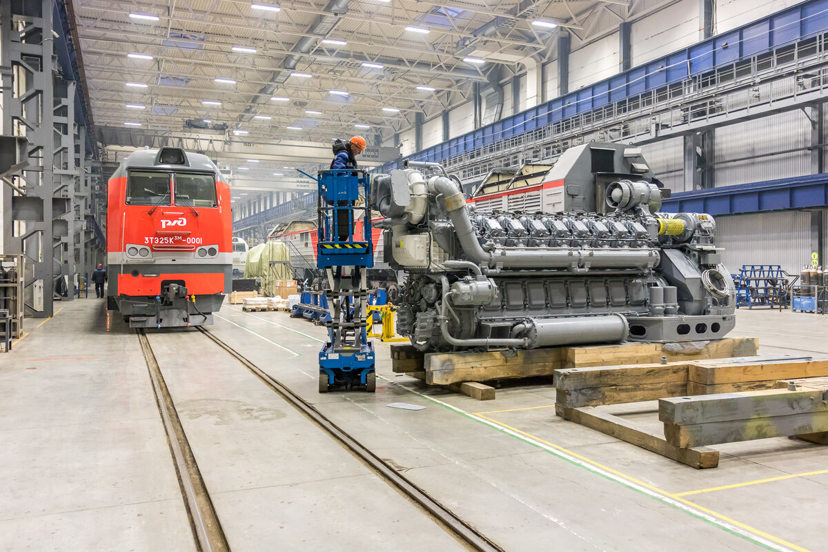 Подготовка дизель-герератора 18ДГ-9 к установке в секцию тепловоза 2ТЭ25КМ