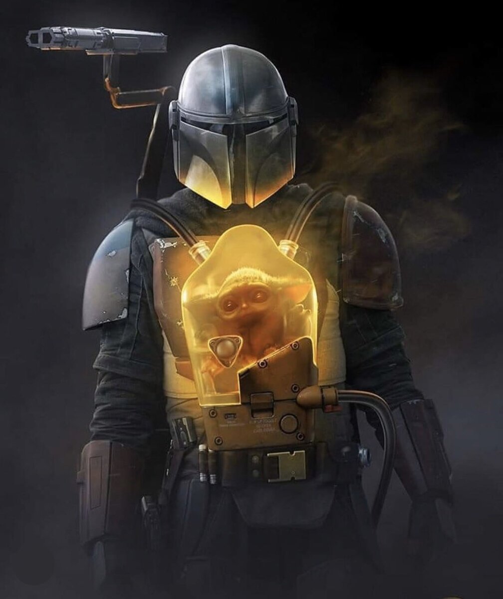 Арт по сериалу «Мандалорец».
