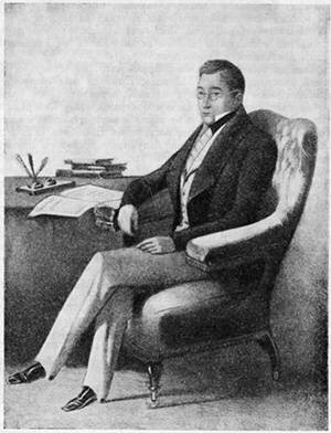 А. С. Грибоедов, глава русской дипломатической миссии в Тегеране. 
Прижизненный портрет работы П. А. Каратыгина