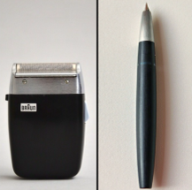 Lamy 2000 и бритва Braun Sixtant SM 31