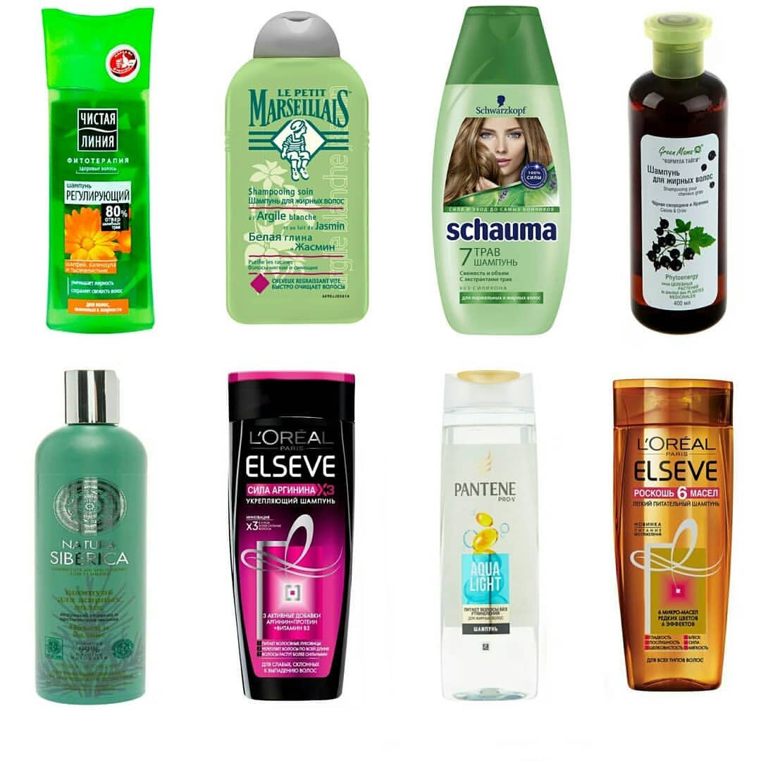 Неплохие варианты шампуней для жирного типа
