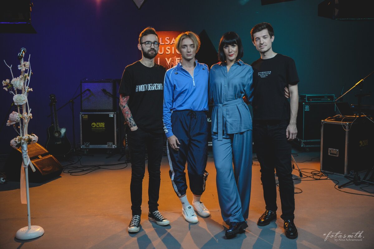 Michael Soul на съемках Belsat Music Live