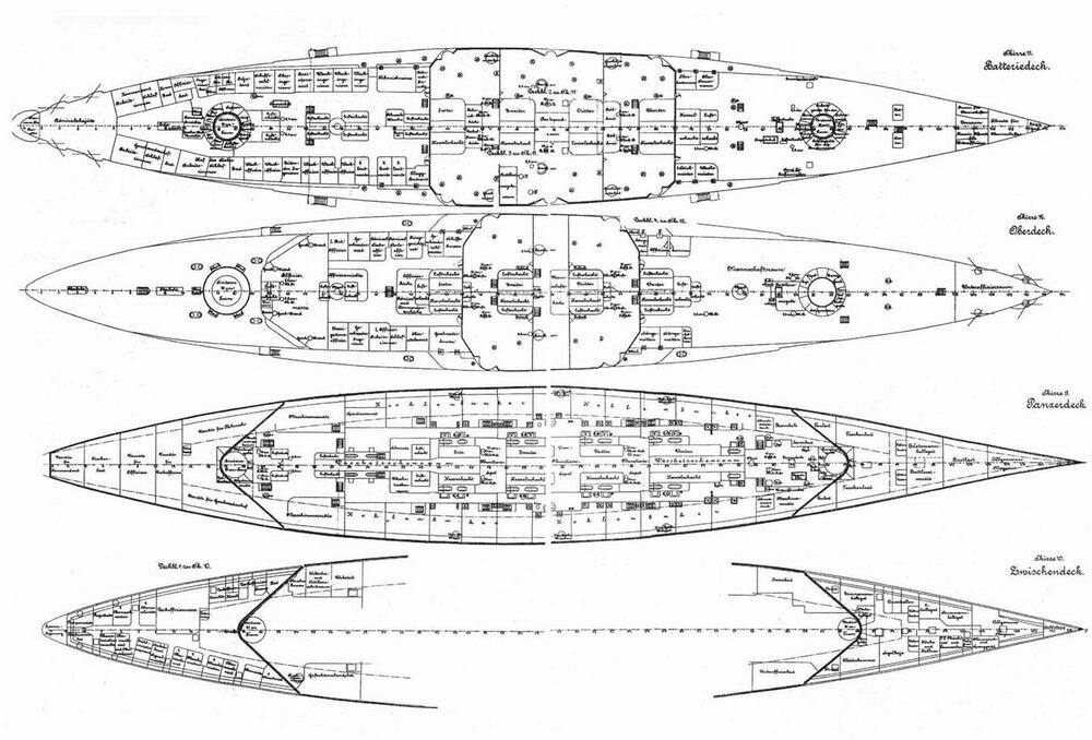 Броненосный крейсер шарнхорст чертежи