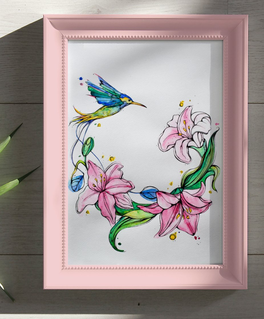 Один из моих последних рисунков) Весеннее настроение) 