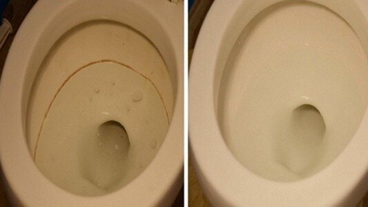 До и после очистки методом, описанным ниже 