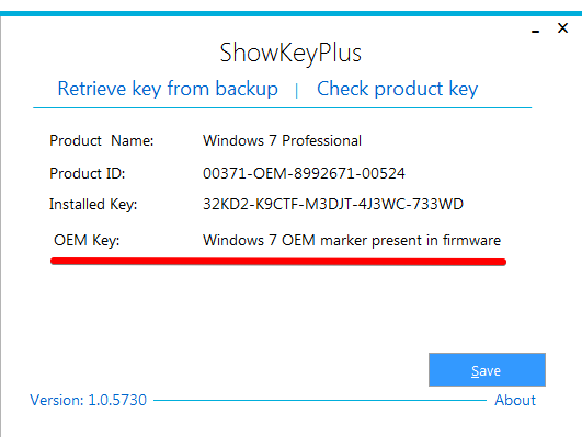 SHOWKEYPLUS. SHOWKEYPLUS Windows 7. Windows 7 OEM Marker present in Firmware. Ключ Windows 10 в биос.