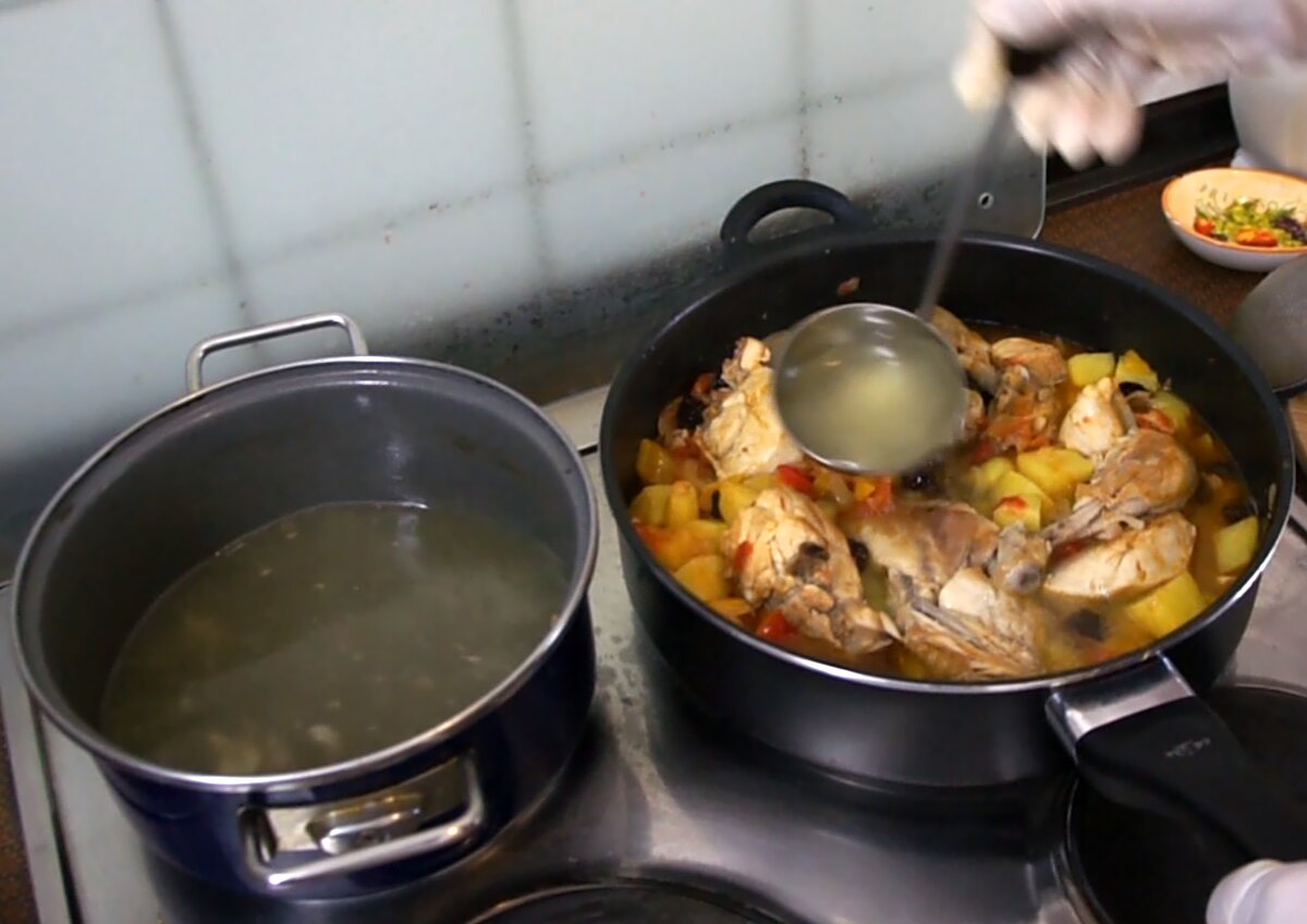 Бозартма из курицы (Азербайджанская кухня)
