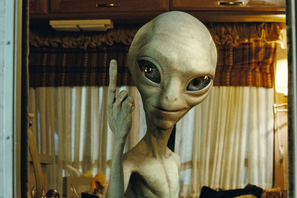 Инопланетянин Пол из шикарного фильма "Пол. Секретный материальчик" 