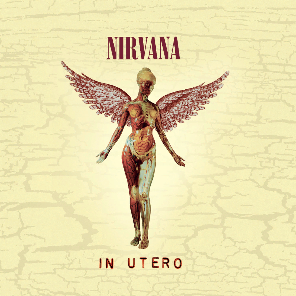 Яркая обложка «In Utero» даже здесь в чём-то противопоставлена «Nevermind».