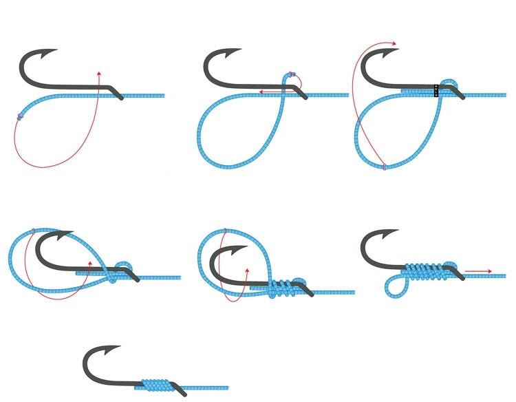 Рыболовные узлы в картинках