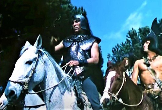 Кадры из фильма «Аттила» (Производство: Италия и Франция. 1954 год; режиссёр – Пьетро Франчиши)