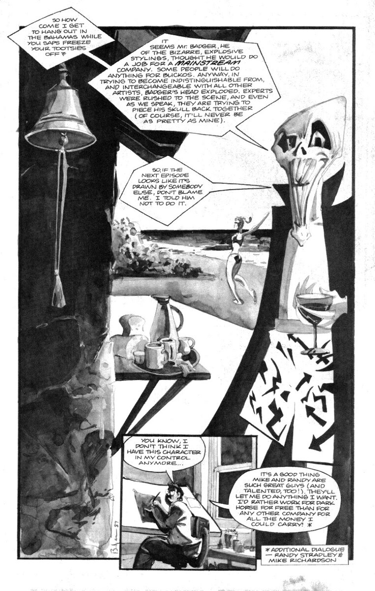 В этих комиксах Маска была отдельным персонажем, вроде даже без носителя