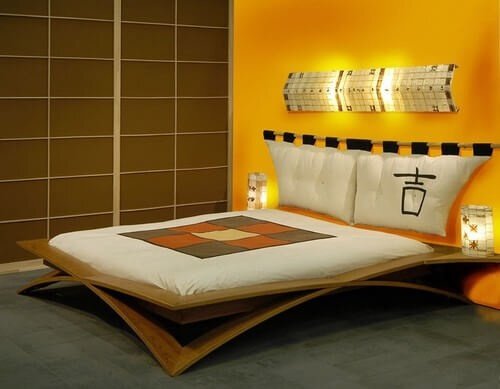 Инструкция по изготовлению кровати своими руками. Кровать в японском стиле.