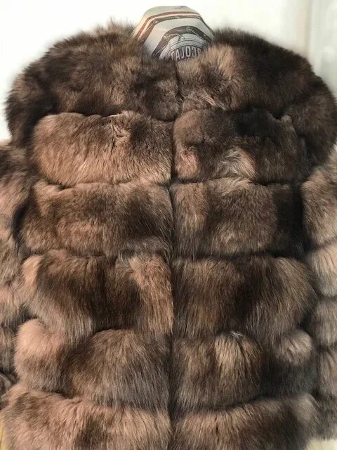 Расширение шубы из песца. Ателье Ирины Берзиной.