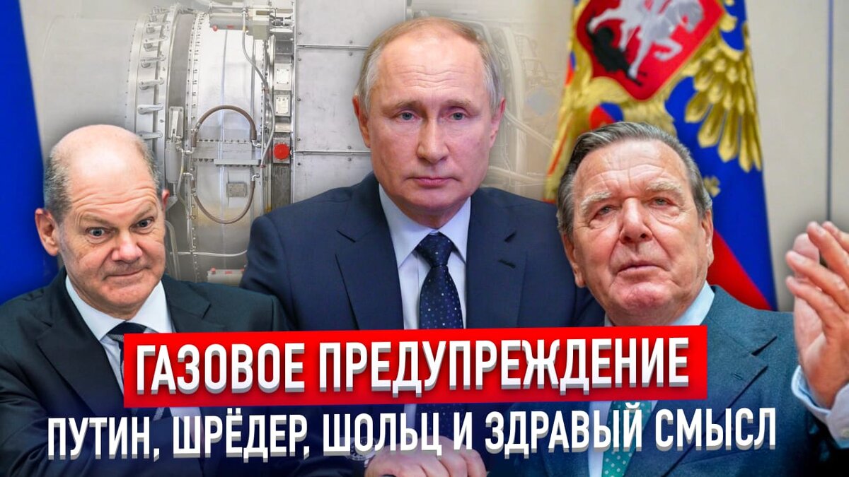 Газовое предупреждение: Путин, Шредер, Шольц и здравый смысл