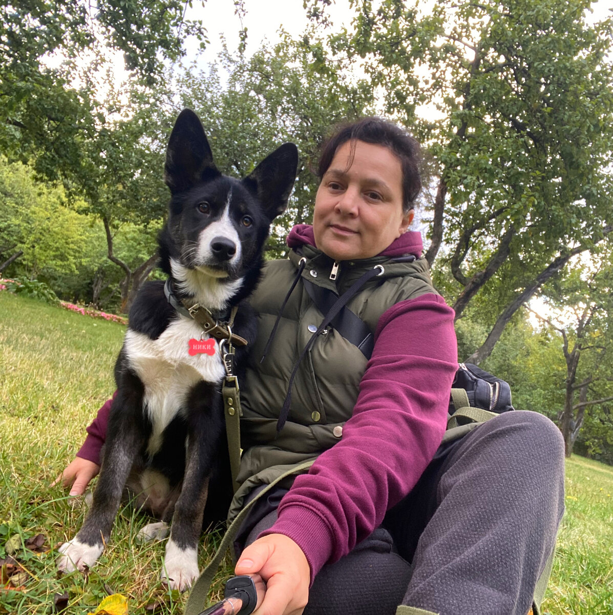 Я и Ники. Тут ей примерно 4-5 месяцев.