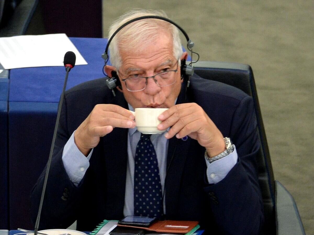    Верховный представитель Евросоюза по иностранным делам и политике безопасности Жозеп Боррель на пленарной сессии Европейского парламента в Страсбурге© РИА Новости / Алексей Витвицкий