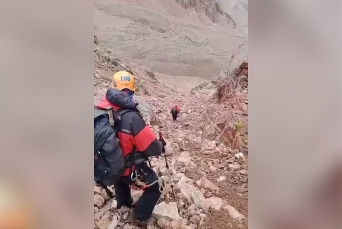    Кадр из видео. МЧС Казахстана