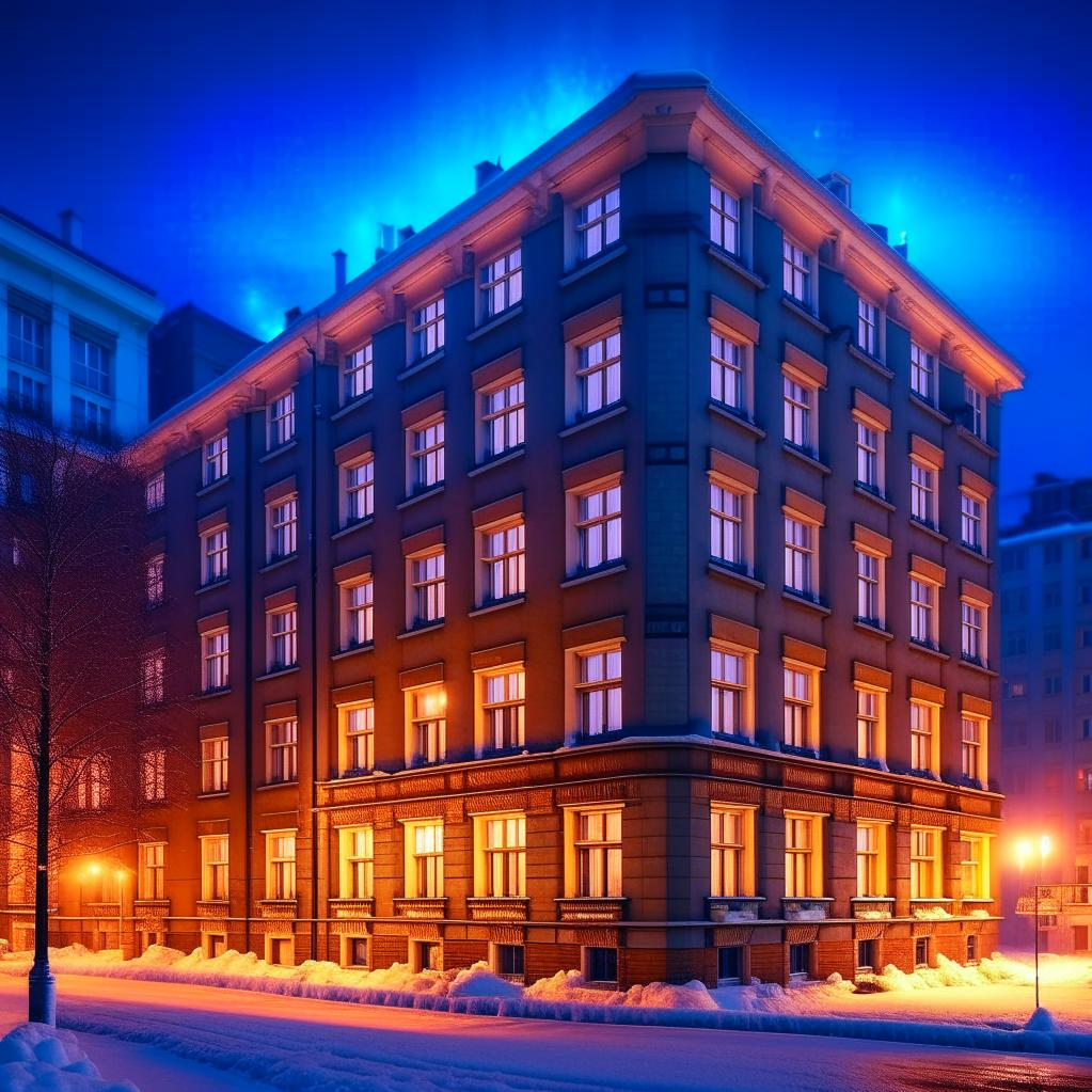 Зимний вечер - рисовал ИИ