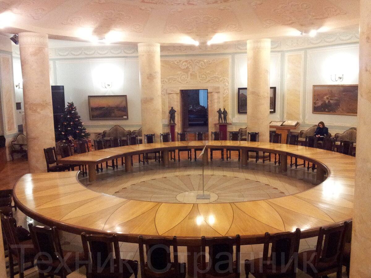 Главный зал совещаний Ставки Верховного Главнокомандующего И. В. Сталина. Авторское фото