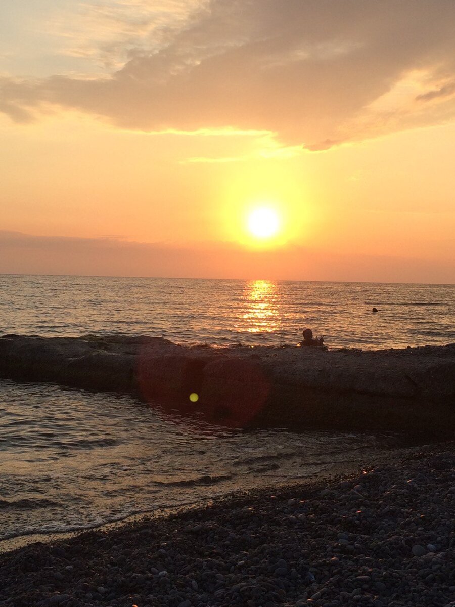 Головинка. Закат на пляже.